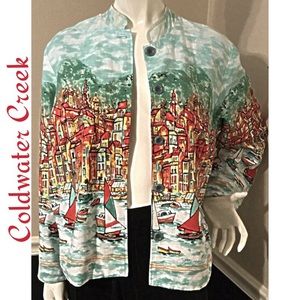 Coldwater Creek Button Up Jacket, Size PXL 16.